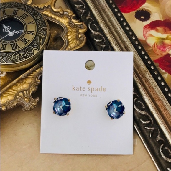 KATE SPADE • Jet Blue Bright Idea Crystal Earrings - Picture 3 of 3